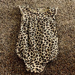Old Navy 0-3 months cheetah onesie
